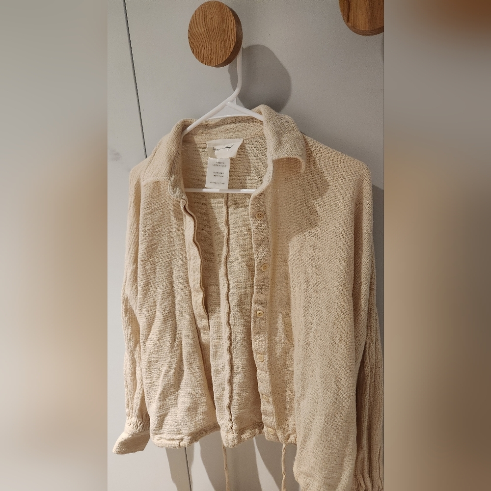 100% Cotton Drawstring Blouse - Picture 5 of 8
